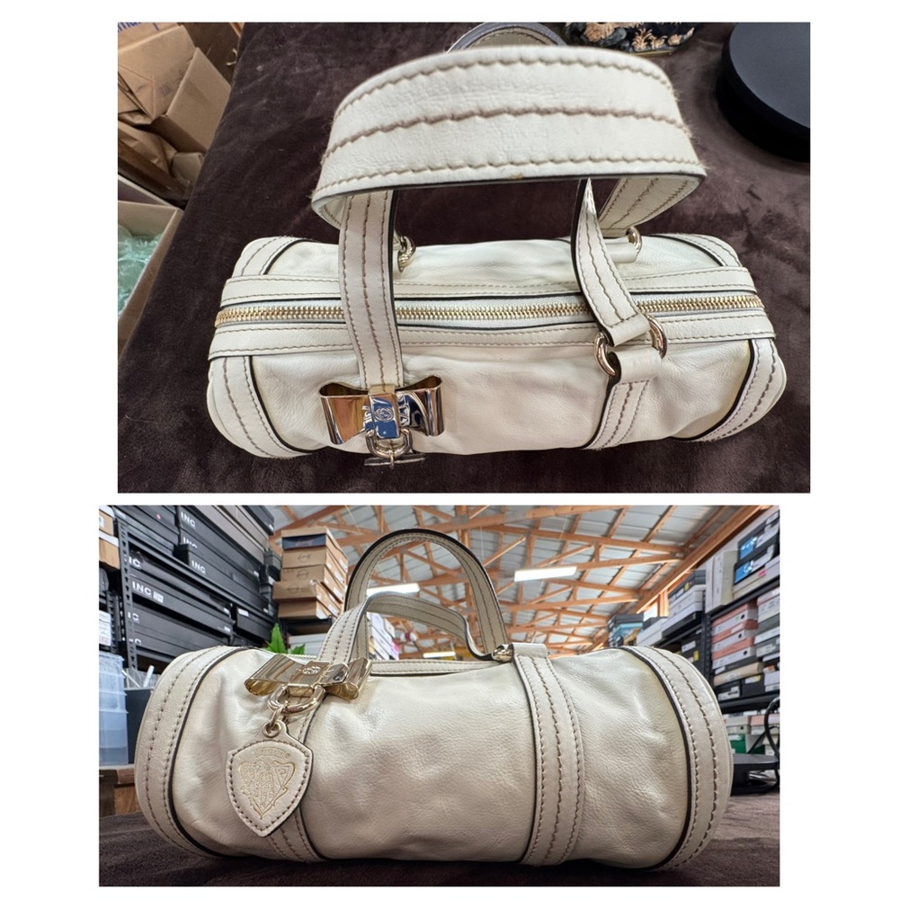 Gucci White Leather Duchessa Bag EUC!! - Picture 5 of 10